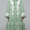 Light Mink Green Sheared Mink 7/8 Coat