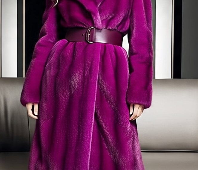 Full Length Purple Mink Coat 7336 – MARC KAUFMAN FURS