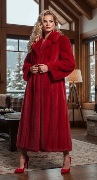 Red Mink Coat