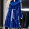 Royal Blue Mink Coat
