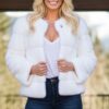 White Mink Horizontal Jacket