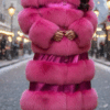 Full Length Fuchsia Fox Horizontal Coat – Marc Kaufman Furs