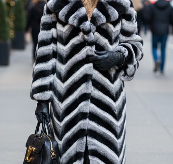 Rex Rabbit Coat Patterns Full Length Rex Rabbit Directional Coat 5433 – MARC KAUFMAN FURS