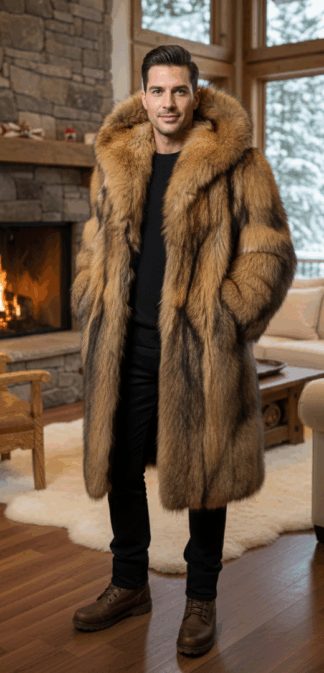 Men’s Finnish Raccoon Coat