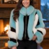 Green White Fox jacket