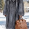 Full Length Indigo Fox Coat – Marc Kaufman Furs