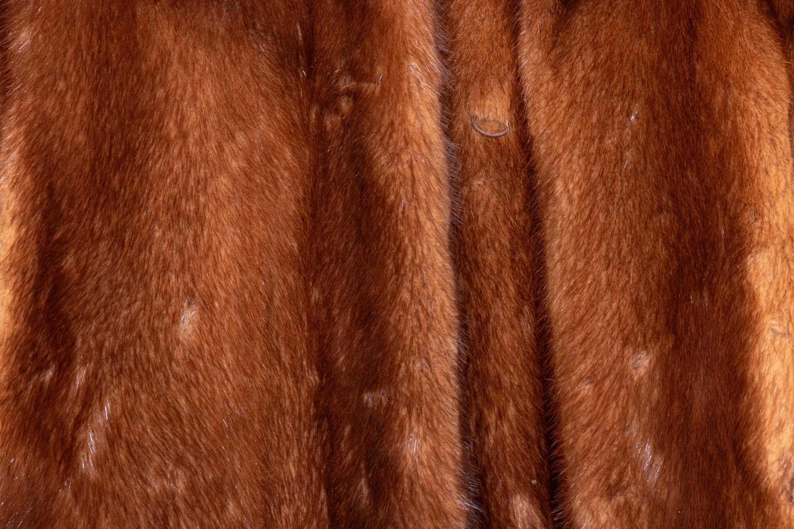 Mink fur coat texture close up