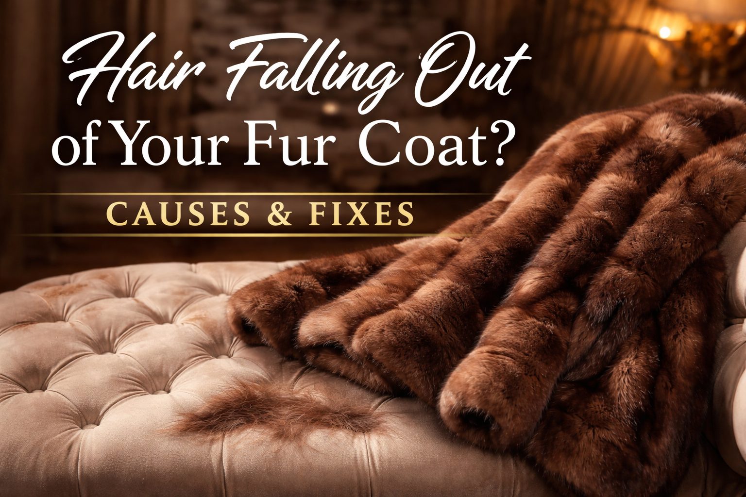 Hair Is Falling Out of My Fur Coat !