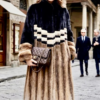 Full Length Black Brown White Mink Coat – Marc Kaufman Furs