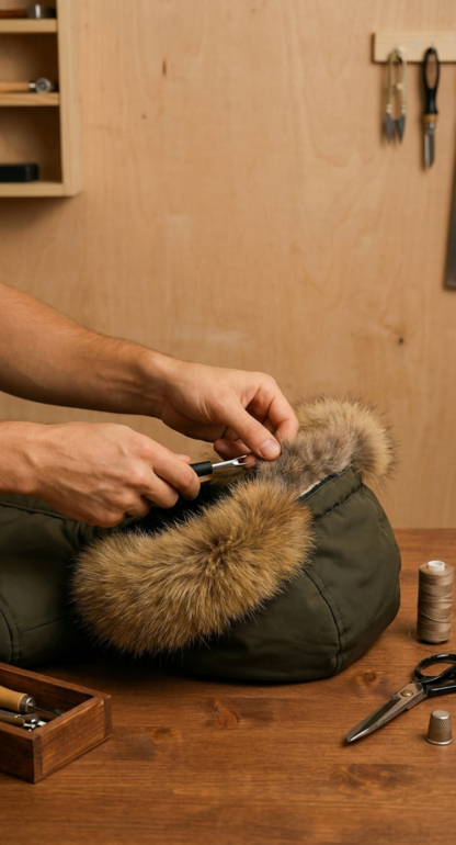 Replace Faux Fur Trim on Hood Real Fur Guide