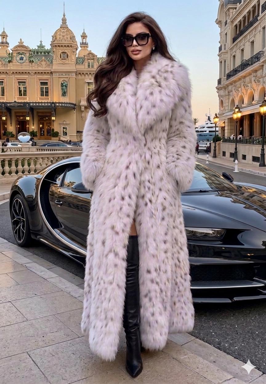 Superyacht illuminated in a Scandinavian fjord at twilight surrounded by icy blue waters