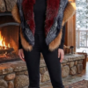 Silver Red Burgundy Fox Poncho – Marc Kaufman Furs