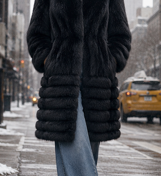 Casual Black Fox Stroller 3616 – MARC KAUFMAN FURS