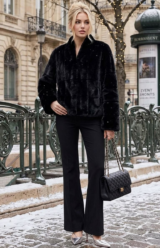 Black Rex Rabbit Jacket 2884